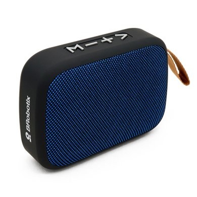 Bocina brobotix bluetooth usb, radio fm, color azul