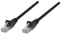 Cable patch cat 5e, utp 1.5f (0.45m) intellinet color negro 318143