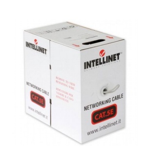 Bobina cable utp cat5e multifilar intellinet gris 23 awg 305mts 704823