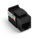 Conector clasificado leviton/para canal gigamax 5e negro/5g108-re5