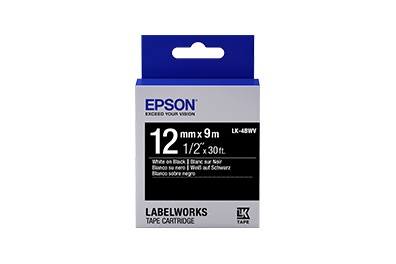 Cinta epson para rotuladora lw300 lw400 ,12 mm (1 2), blanco