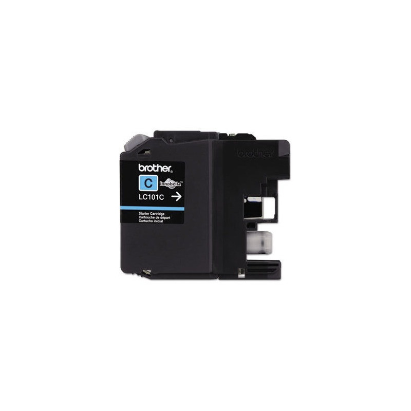 Cartucho de tinta brother lc101c cyan rendimiento de 300 pag p/j870dw/