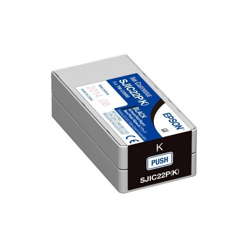 Cartucho epson colorworks tm-c3500 sjic22p negro (c33s020577)