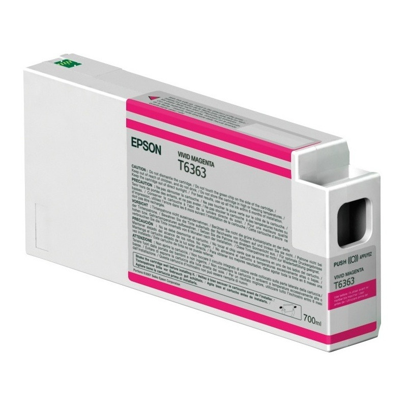 Cartucho epson  stylus pro t636 magenta vivid 7890/9890 700ml(t636300)