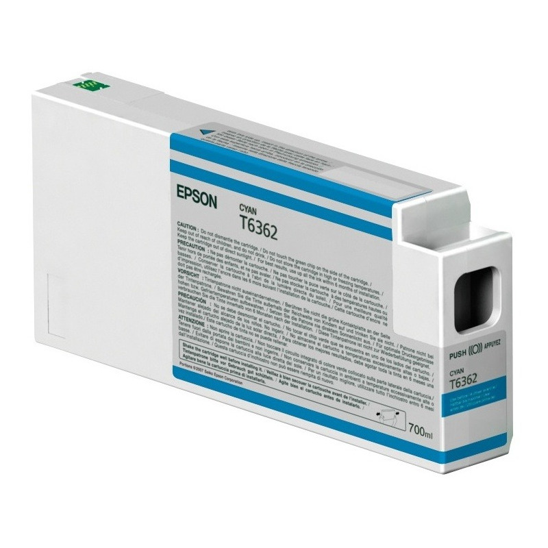 Cartucho Epson UltraChrome HDR Cyan 700ml Stylus Pro 7900/9900/9700/7700/7890/WT7900/9890