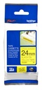 Cinta brother tzes651 laminada súper adhesiva texto negro fondo amarillo 24mmx8m