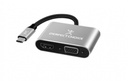 Adaptador perfect choice usb tipo c a hdm1/vga