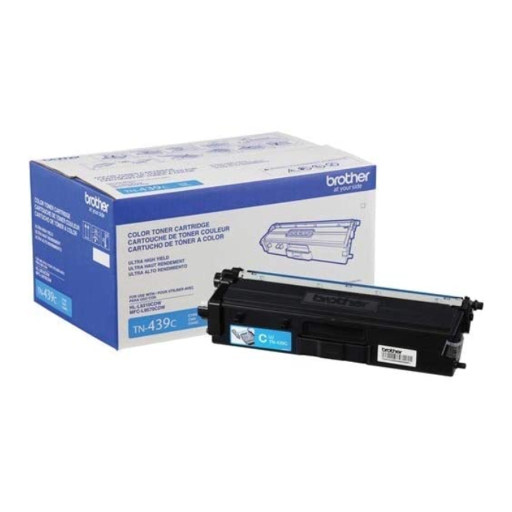 Toner Brother Cyan TN439C Ultra Alto Rendimiento 9,000 Páginas