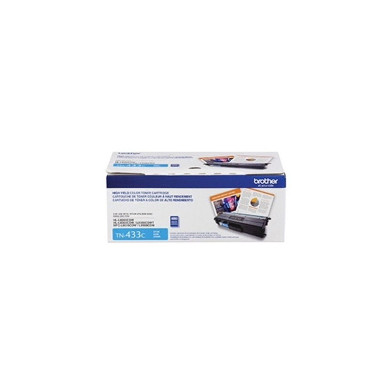 Toner brother cyan tn433c 4,000 paginas p/mfcl8900cdw