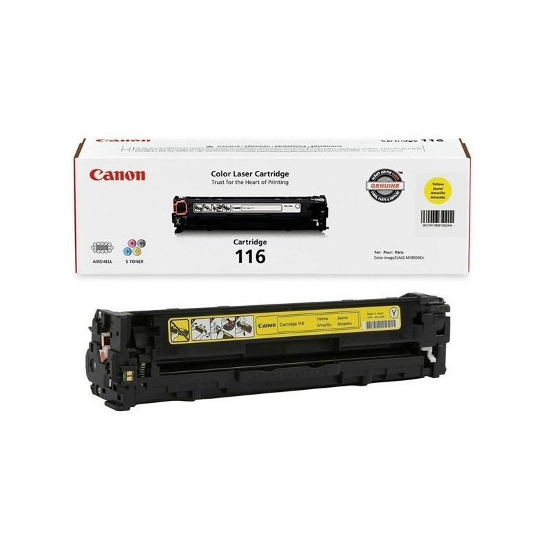 Toner canon 116 amarillo para mf8080cw (1977b001aa)