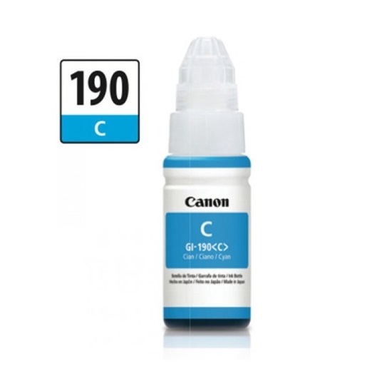 Botella de Tinta GI-190 Cian para Pixma G1100 G2100 G3100