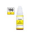 Botella de Tinta Canon GI-190 Y Amarillo para Pixma G1100 G2100 G3100