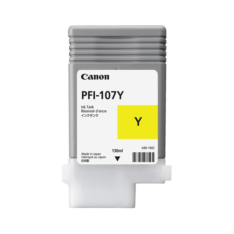 Tanque tinta canon amarillo pfi-107y 130ml (6708b001aa)