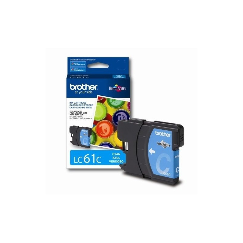 Cartucho brother lc61c - cian