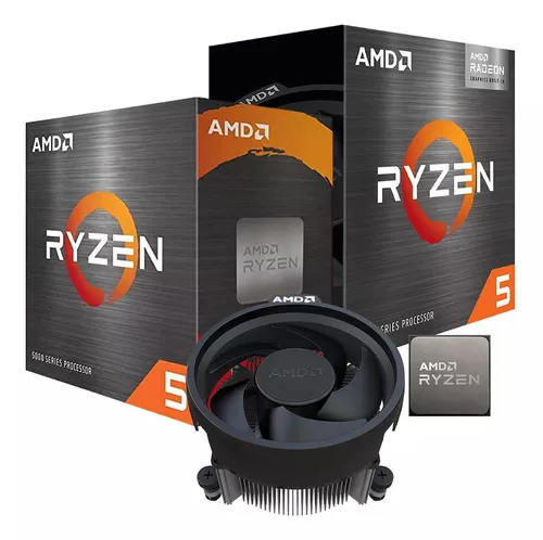 Procesador amd 100-100001488box ryzen 5 5600gt s-am4 6 core 3.6 ghz 65w c/graficos c fan stealth