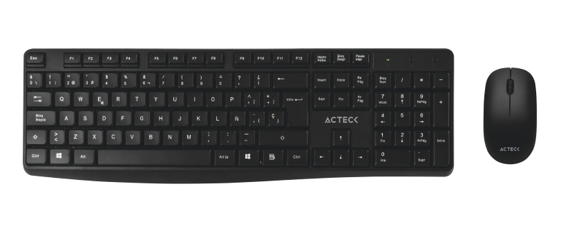 Kit De Teclado Y Mouse Acteck KT25 Inalámbrico USB Español AC-931755