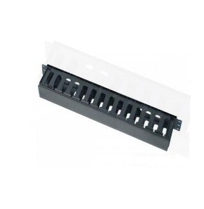 Organizador horizontal frontal para rack enson ens-cm14 1ur con peines de policarbonato tapa removible y abatible para mayor proteccion y mejor acceso cumple con norma eia