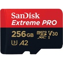 Memoria Flash SanDisk Extreme Pro, 256GB MicroSDXC UHS-I Clase 10, con Adaptador 