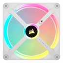 Ventilador gabinete corsair co-9051005-ww icue link qx120 rgb 1 fan 120mm domo magnetico blanco