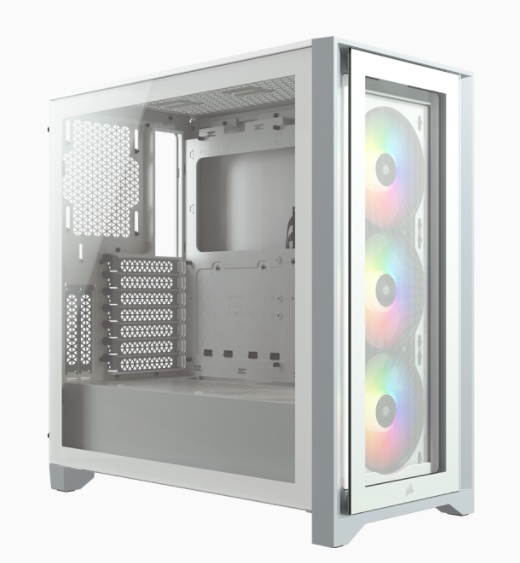Gabinete Corsair iCUE 4000X RGB Con Ventana Midi-Tower ATX USB 3.0 Sin Fuente