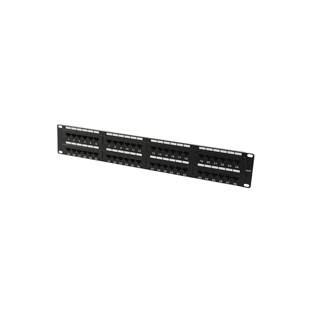 Panel De Parcheo Nitrotel NTPPC648U Cat6 48 Puertos