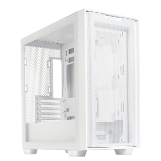 Gabinete ASUS Funda A21, Micro-ATX, (Sin fuente de poder). Color Blanco