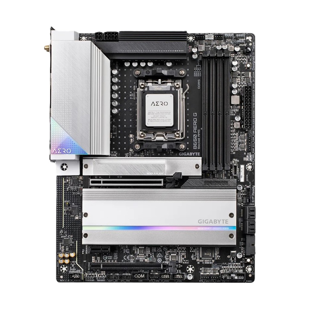 Tarjeta Madre Gigabyte B650 AERO G SKT AM5 4x DDR5-SDRAM  M.2 4x SATA 6GB/s 2x HDMI Wi-fi Bluetooth USB C