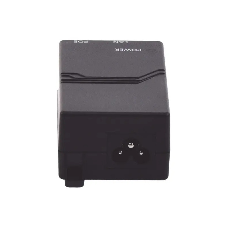 Inyector poe pasivo 48vcc gigabit para aps grandstream hasta 24w gwn7605, gwn7605lr, gwn7615, gwn7630, gwn7630lr, gwn7660, gwn7660lr y gwn7664.