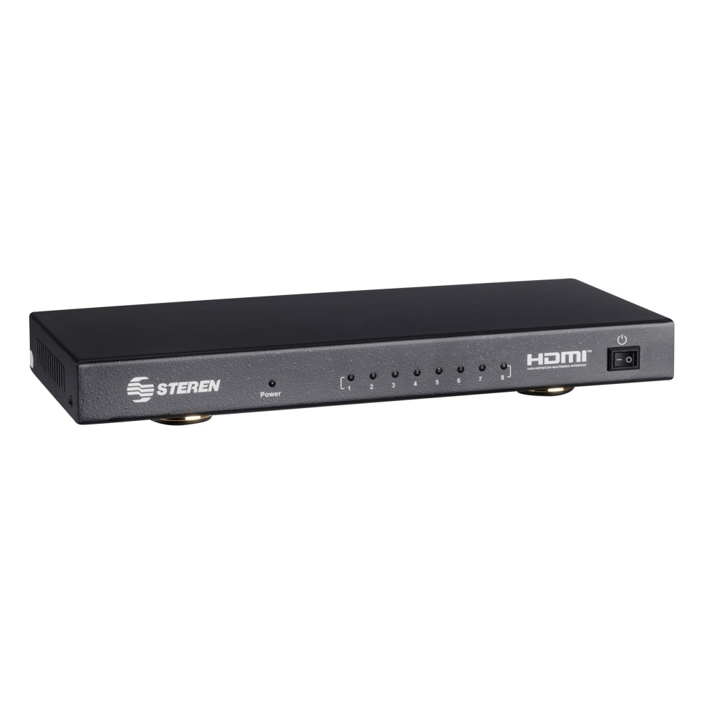 Divisor de Video con Amplificador Steren BOS-408 HDMI 4K Ultra HD 8x HDMI