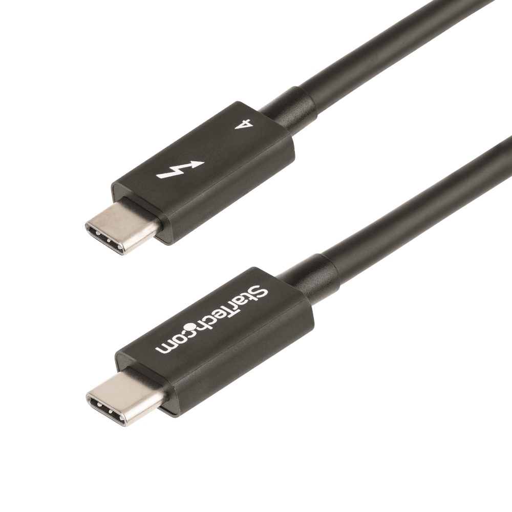 StarTech.com Cable Thunderbolt 4 Macho - Thunderbolt 4 Macho, 40 Gbit/s, 1 Metro, Negro