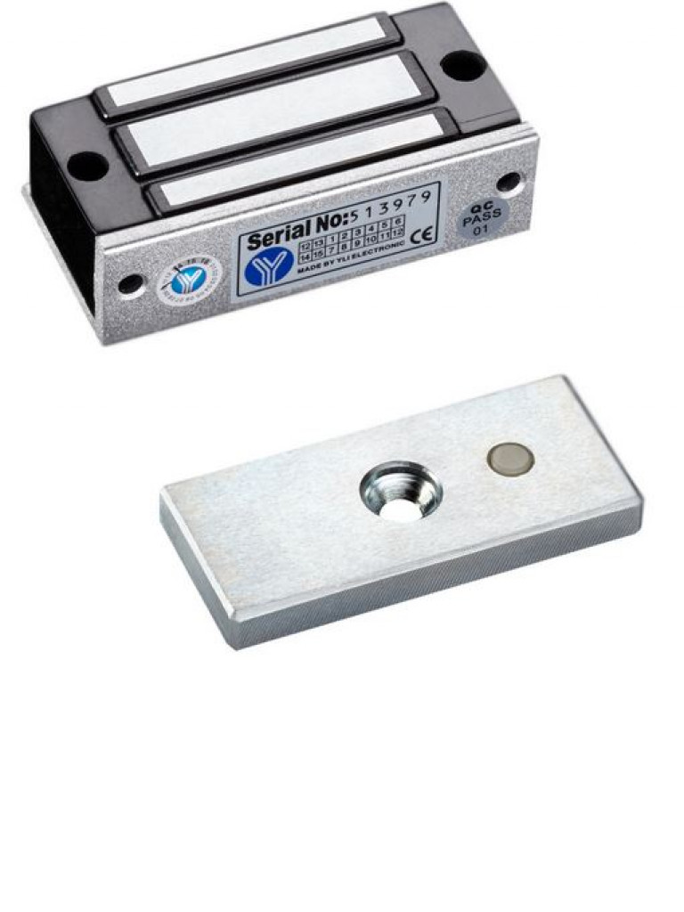Yli ym60 - contrachapa magnetica para control de acceso / 60  kg / hasta 120  lb / 12 vdc/ #nuevoprecio