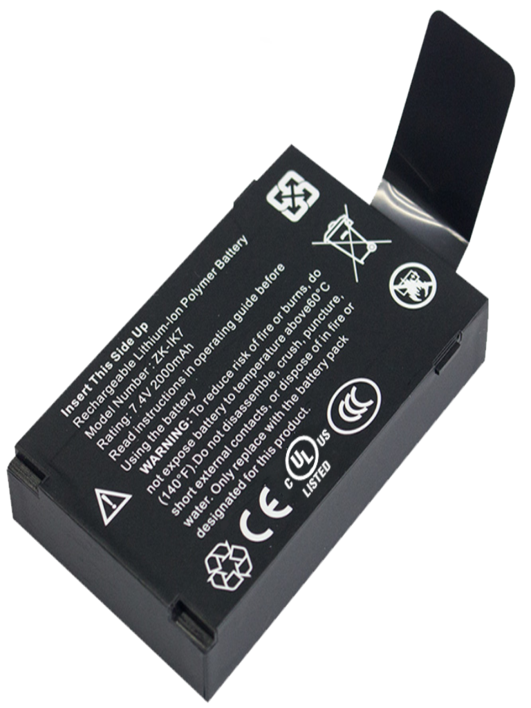 Zkteco ik7 - batería de respaldo para control de acceso / iclock880 / lp400 / uface800/ sface900 / g3