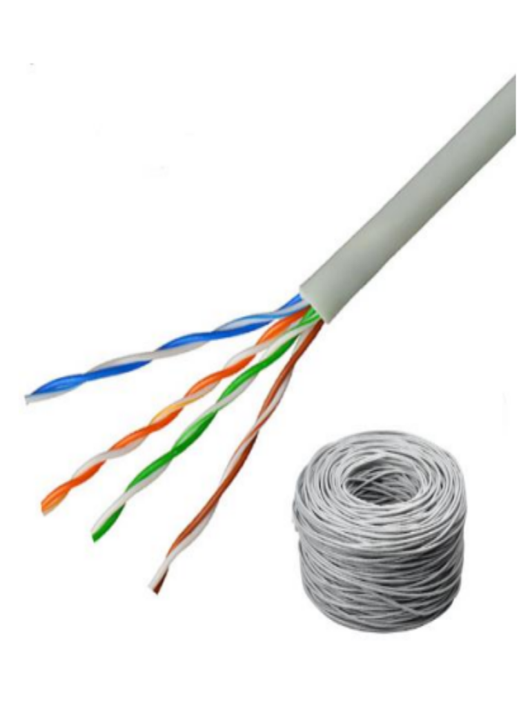 Saxxon outp5ecop100bc - cable utp 100% cobre / categoria 5e / color blanco / interior / 100  mts / fluke test / redes / video / 