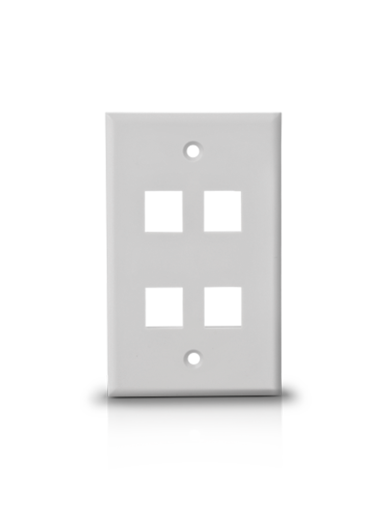 Placa De Pared TVC A1754A De 4 Salidas Tipo Keystone
