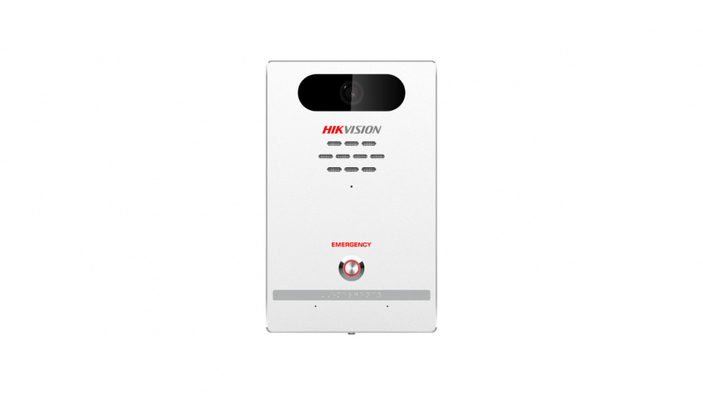 Estación de alarma de pánico / cámara de 2 megapixel / micrófono integrado / exterior ip65 / protección ik10 / poe / 10 mts ir / compible con hik-connect / entradas y salidas de alarma