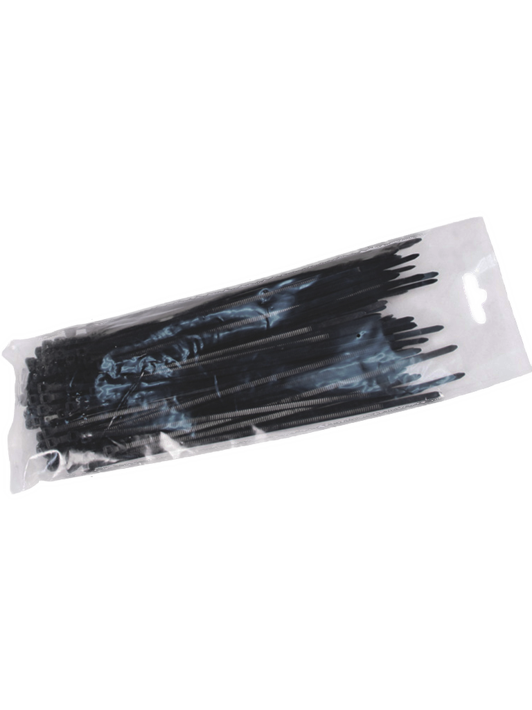 Saxxon cn36x200bk - cincho sujetacable/ 3.6  mm x 200  mm / negro / bolsa con 100 piezas/ nylon