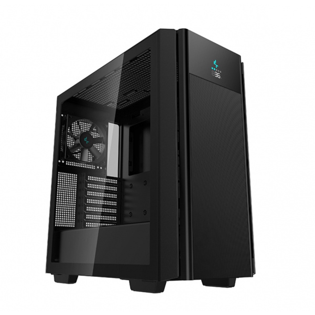 Gabinete DeepCool CH510 MESH DIGITAL con Ventana Midi-Tower ATX/EATX/Micro ATX/Mini-ATX USB 3.0 Sin Fuente 1 Ventilador Instalado