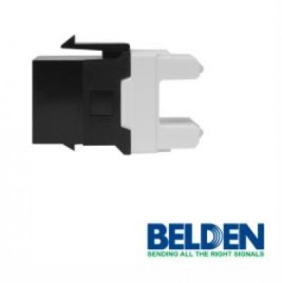 Conector modular jack rj45 cat6 belden ax101321 estilo keyconnect negro -
