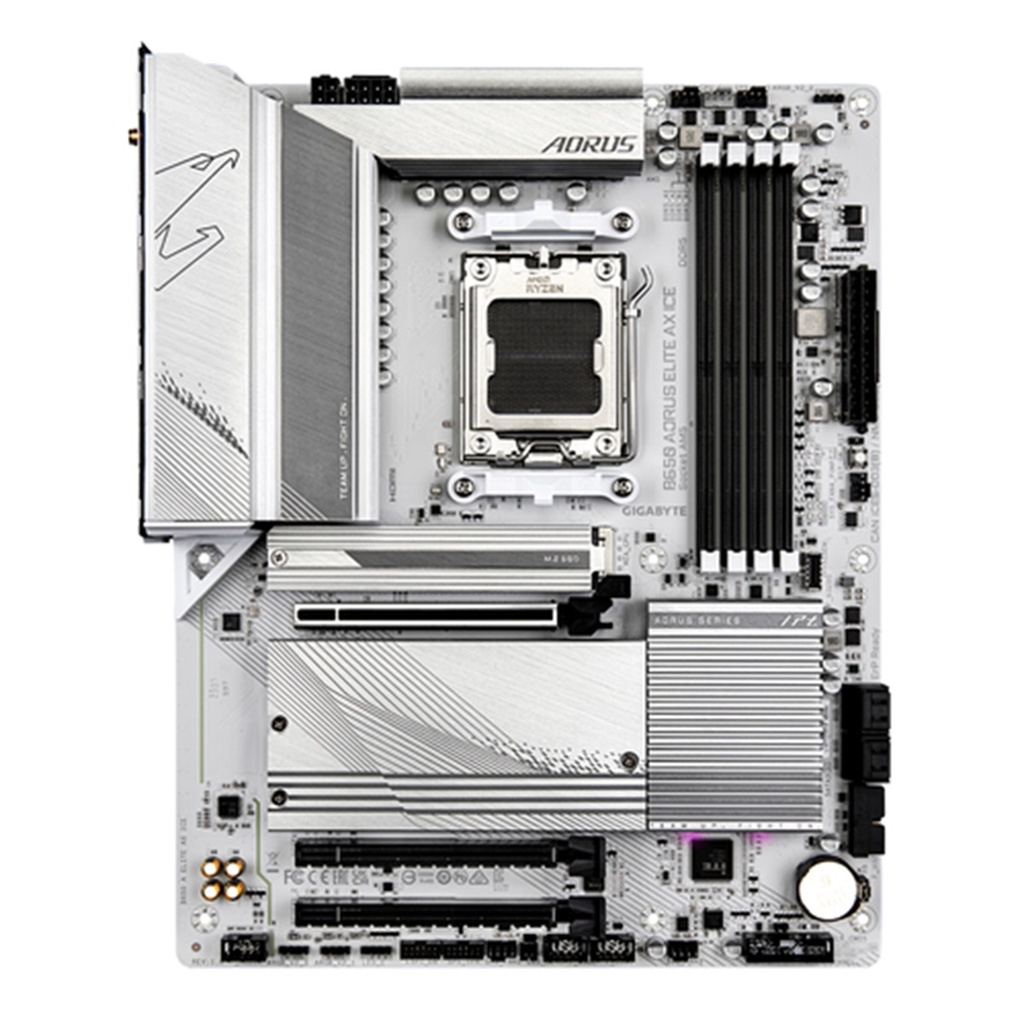 Tarjeta Madre Gigabyte B650 AORUS ELITE AX ICE AMD Enchufe AM5 AMD Ryzen 7 192 GB DDR5-SDRAM