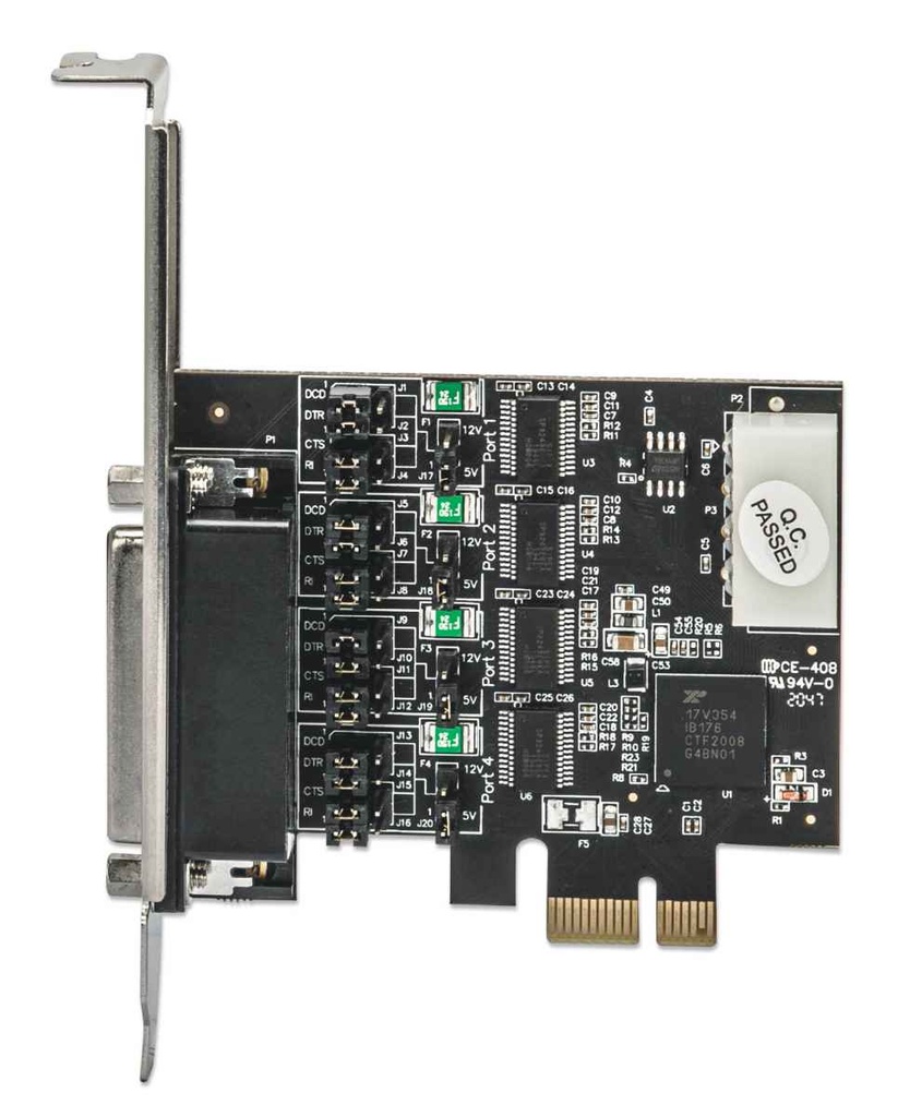 Tarjeta PCI Express Manhattan 153584 4x VGA 2.5Gbit/s