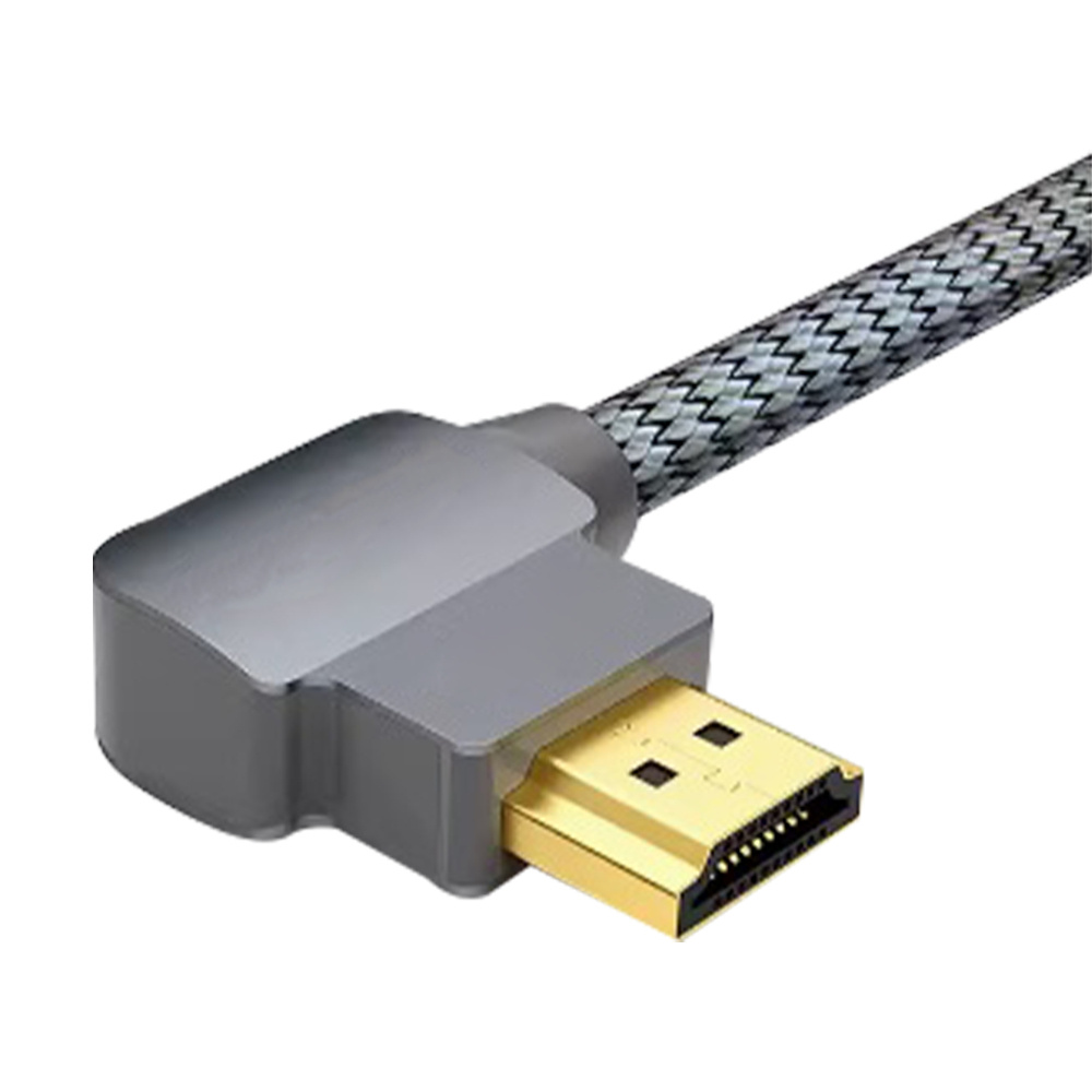 Epcom Cable HDMI Angulo 90º HDMI 2.0 Macho - HDMI 2.0 Macho, 4K, 60Hz, 2 Metros, Gris