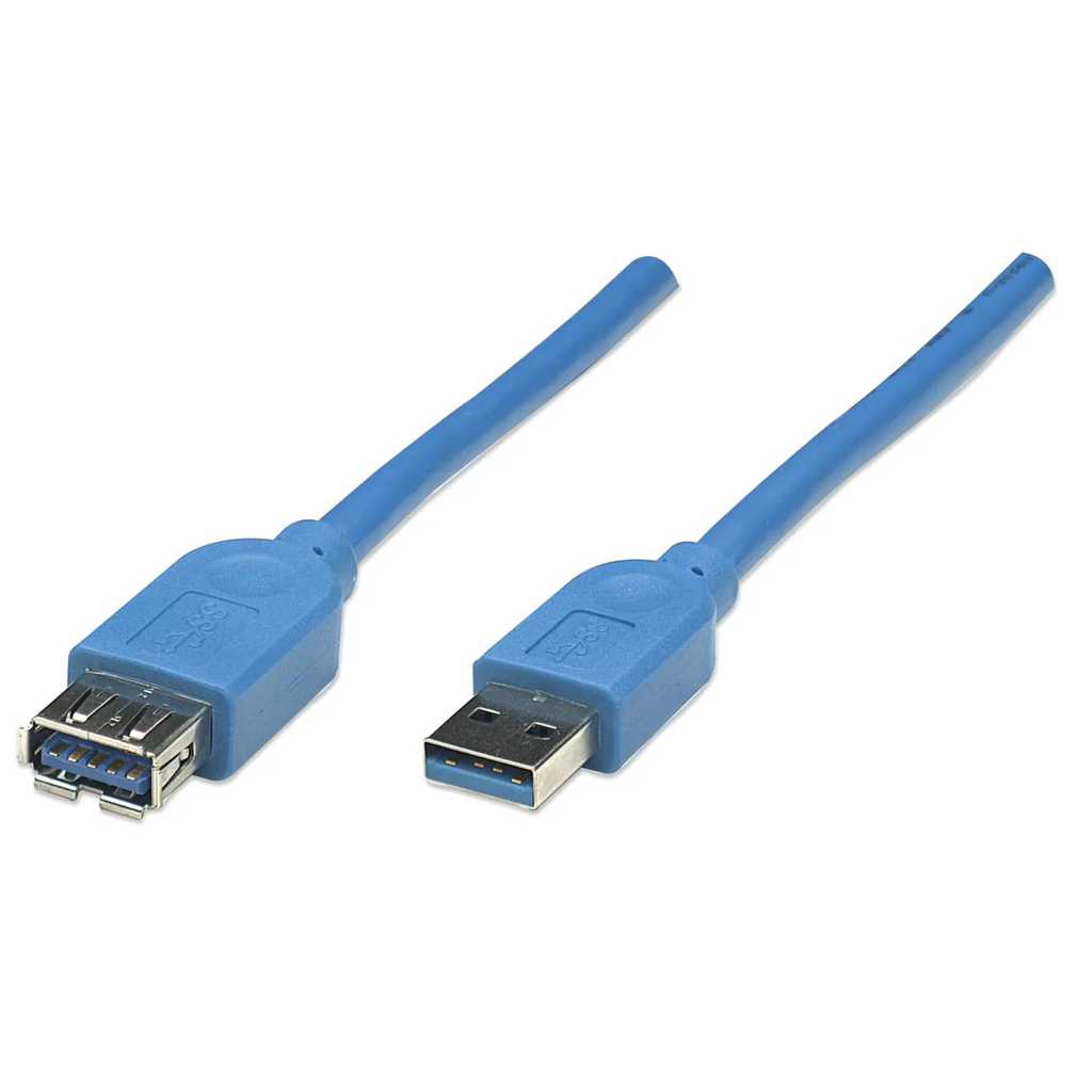 Manhattan Cable USB-A Macho - USB-A Hembra, 3 Metros