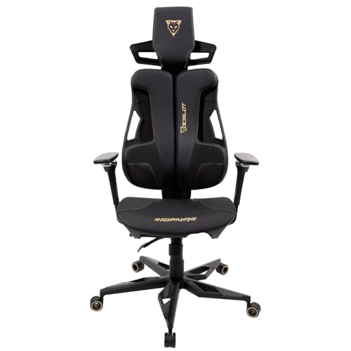 Silla gamer ocelot scorpion color negro descansa brazos ajustables 4d