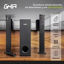 Barra de sonido detachable ghia 2.1 canales bluetooth usb aux