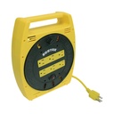 Multicontacto Eléctrico Tipo Carrete Surtek SYS-136035 6 Contactos y 6 metros de Extensión / 127 V CA 10 A Máximo