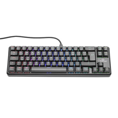 Teclado gamer yeyian ytm-28209r akil s3500 mecanic switch rojo rgb