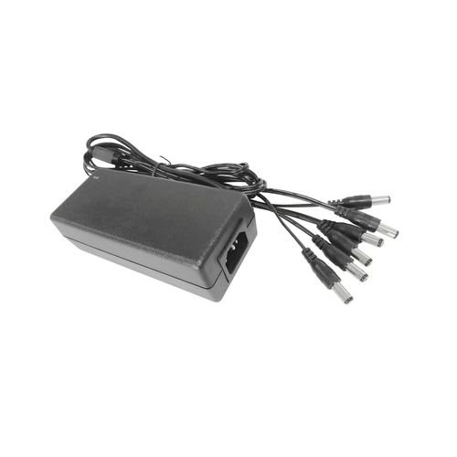 Fuente de alimentacion epcom 12vcc 6a, con 6 salidas macho , para camaras de vigilancia (plk12dc6ch)