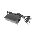 Fuente de alimentacion epcom 12vcc 6a, con 6 salidas macho , para camaras de vigilancia (plk12dc6ch)
