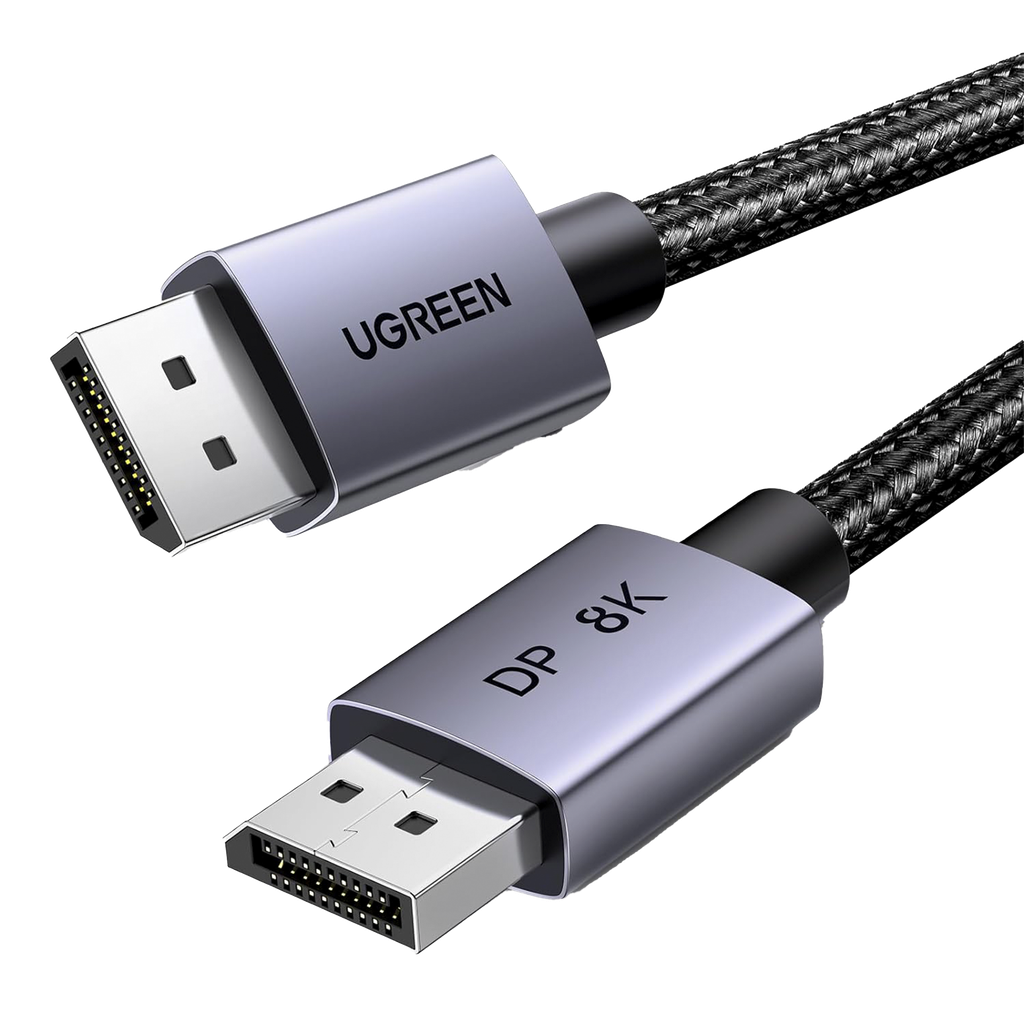 Cable displayport 1.4 | 1 metro | resolución 8k@60hz | blindaje interno múltiple | 3d/hdr+/hdcp | 32.4 gbps | freesync g-sync | certificado vesa | núcleo de cobre estañado | malla de nylon | carcasa de aluminio.