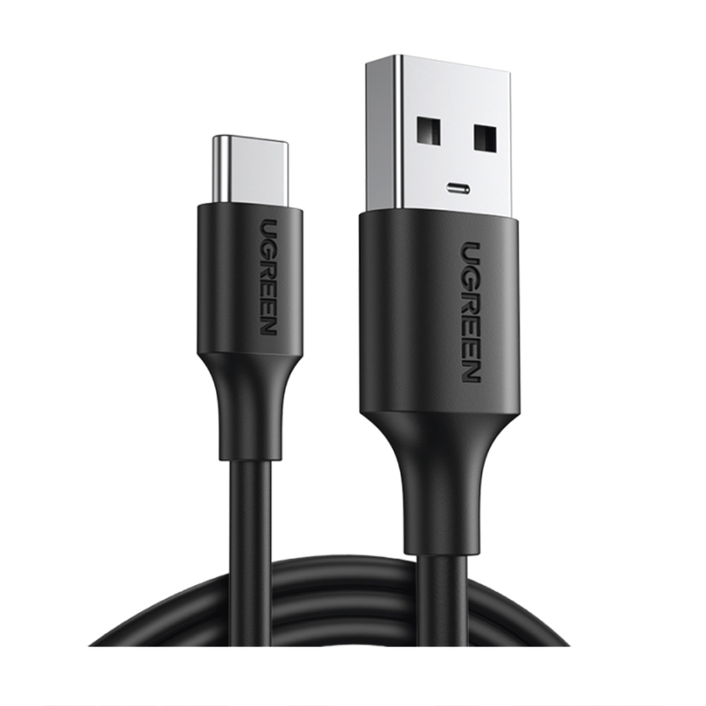 Cable usb-a 2.0 a usb-c | 1 metro | carga y sincronización de datos | protección integrada | duradero y flexible| caja abs | cubierta de tpe | color negro.
